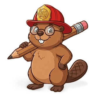 Beaver mascot for documents